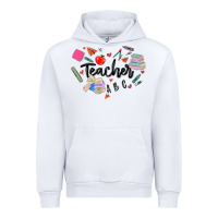 White teacher heart Urban Hoodie - MaliasSmallBusiness