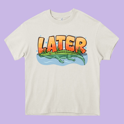 Later Heavy Core Tee Designed By Cowhidedigitalart