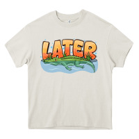 Cream Later Heavy Core Tee - CowhideDigitalArt