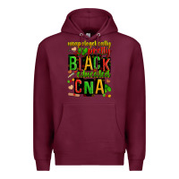 Burgundy unapologetically pretty black and educated cna zillion Premium Hoodie - Zillion Design Studio