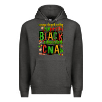 Charcoal Heather unapologetically pretty black and educated cna zillion Premium Hoodie - Zillion Design Studio
