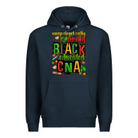 Navy unapologetically pretty black and educated cna zillion Premium Hoodie - Zillion Design Studio