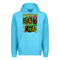 Ocean Blue unapologetically pretty black and educated cna zillion Premium Hoodie - Zillion Design Studio