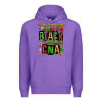 Purple unapologetically pretty black and educated cna zillion Premium Hoodie - Zillion Design Studio