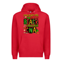 Red unapologetically pretty black and educated cna zillion Premium Hoodie - Zillion Design Studio