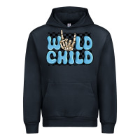 Navy wild child blue skeleton Urban Hoodie - MaliasSmallBusiness
