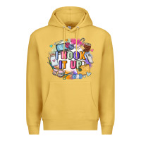 Antique Gold i hook it up  sewing Premium Hoodie - Zillion Design Studio
