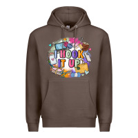 Coffee i hook it up  sewing Premium Hoodie - Zillion Design Studio