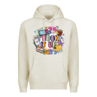 Oatmeal Heather i hook it up  sewing Premium Hoodie - Zillion Design Studio