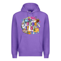 Purple i hook it up  sewing Premium Hoodie - Zillion Design Studio