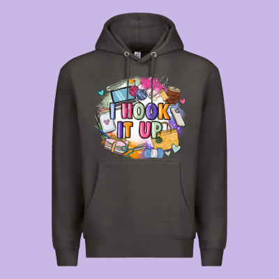 I Hook It Up  Sewing Premium Hoodie Designed By Zillion Design Studio