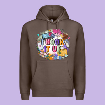 I Hook It Up  Sewing Premium Hoodie Designed By Zillion Design Studio