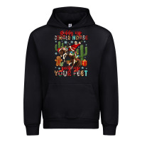 Black giddy up jingle horse pick up your feet Urban Hoodie - MaliasSmallBusiness