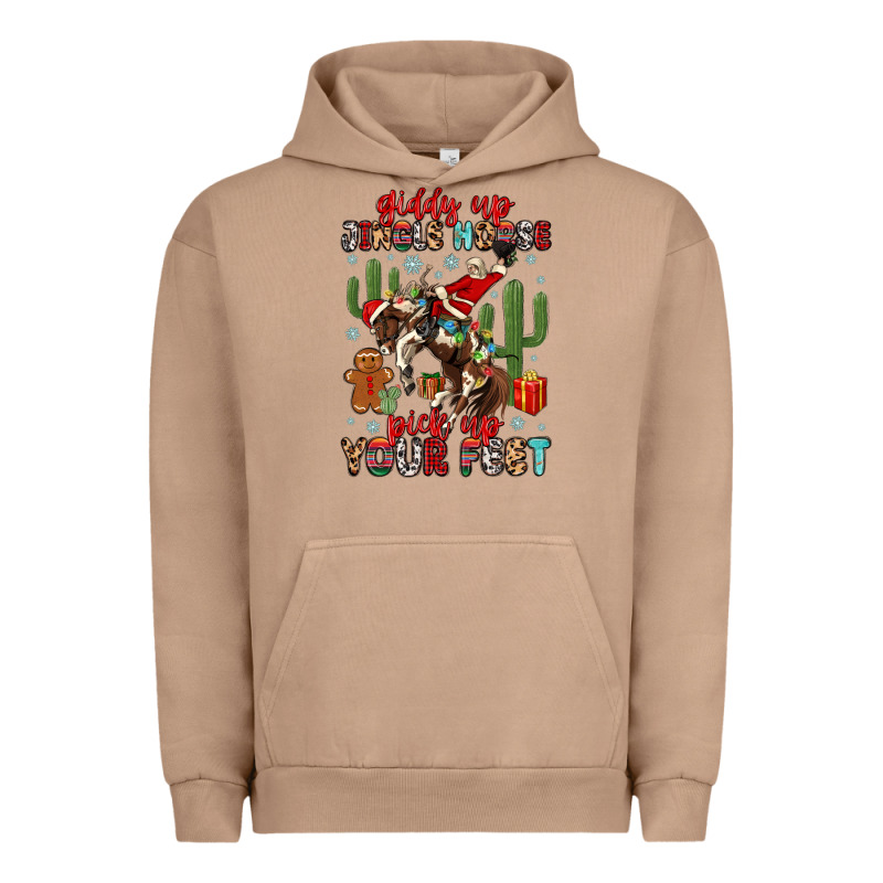 Giddy Up Jingle Horse Pick Up Your Feet Urban Hoodie by MaliasSmallBusiness | Teevron