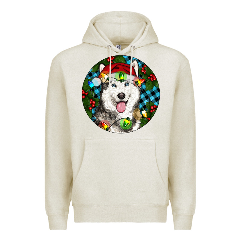 Christmas Husky Premium Hoodie by RanaPortraitStore | Teevron