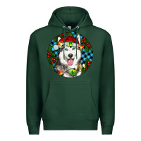 Sports Green Christmas Husky Premium Hoodie - RanaPortraitStore