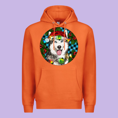 Premium Hoodie Christmas Husky