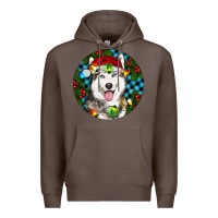 Coffee Christmas Husky Premium Hoodie - RanaPortraitStore