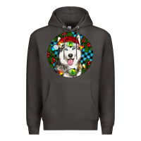 Smoke Christmas Husky Premium Hoodie - RanaPortraitStore