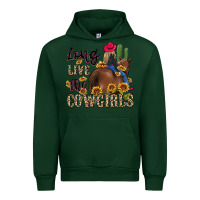 Forest Green long live the cowgirls Urban Hoodie - MaliasSmallBusiness