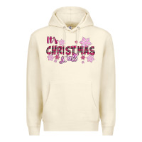 Sandshell It's Christmas Y'all Season Pink Christmas Premium Hoodie - RanaPortraitStore