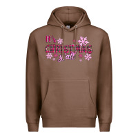 Chestnut It's Christmas Y'all Season Pink Christmas Premium Hoodie - RanaPortraitStore