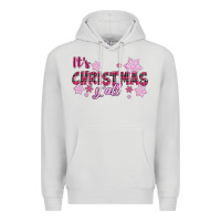 Dove Grey It's Christmas Y'all Season Pink Christmas Premium Hoodie - RanaPortraitStore