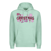 Seafoam It's Christmas Y'all Season Pink Christmas Premium Hoodie - RanaPortraitStore