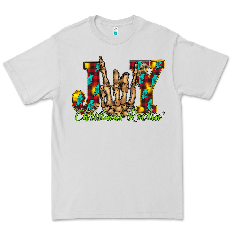 Joy Christmas Rockin Premium Tee by CowhideDigitalArt | Teevron