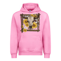 Fuchsia Pink western bull skull Urban Hoodie - MaliasSmallBusiness