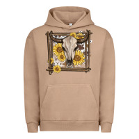 Pigment Burro western bull skull Urban Hoodie - MaliasSmallBusiness