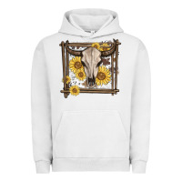 Pigment Lunar Rock western bull skull Urban Hoodie - MaliasSmallBusiness