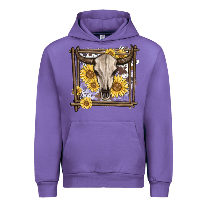 Western Bull Skull Urban Hoodie by MaliasSmallBusiness | Teevron