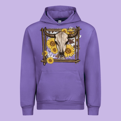 Urban Hoodie western bull skull