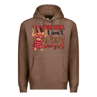 Chestnut the hell i wont sassy cowgirl Premium Hoodie - texasbilliewilder