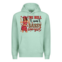 Seafoam the hell i wont sassy cowgirl Premium Hoodie - texasbilliewilder