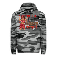 Slate Camo the hell i wont sassy cowgirl Premium Hoodie - texasbilliewilder