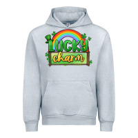 Heather Grey lucky charm Urban Hoodie - MaliasSmallBusiness