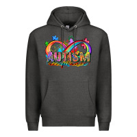Charcoal Heather autism acceptance Premium Hoodie - Zillion Design Studio