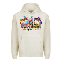 Oatmeal Heather autism acceptance Premium Hoodie - Zillion Design Studio