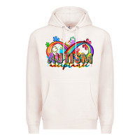 Pale Pink autism acceptance Premium Hoodie - Zillion Design Studio