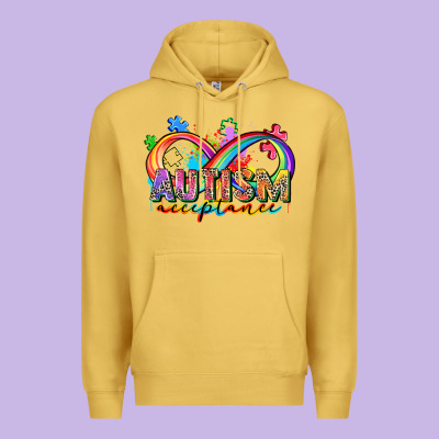 Autism Acceptance Premium Hoodie Designed By Zillion Design Studio
