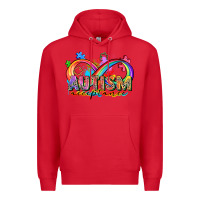 Red autism acceptance Premium Hoodie - Zillion Design Studio