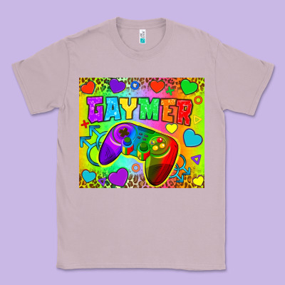 Lgbtq+ Gaymer With Hearts Tumbler Classic Tee Designed By Bundleandbundleshop
