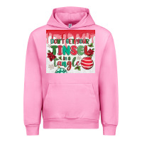 Fuchsia Pink don't get your tinsel in a tangle Urban Hoodie - MaliasSmallBusiness