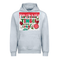 Heather Grey don't get your tinsel in a tangle Urban Hoodie - MaliasSmallBusiness