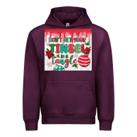 Mauve Wine don't get your tinsel in a tangle Urban Hoodie - MaliasSmallBusiness