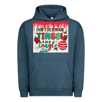 Pigment Midnight Navy don't get your tinsel in a tangle Urban Hoodie - MaliasSmallBusiness