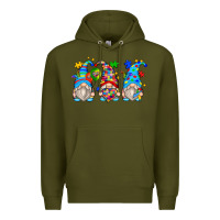 Army Green autism gnomes Premium Hoodie - Zillion Design Studio