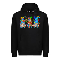 Black autism gnomes Premium Hoodie - Zillion Design Studio